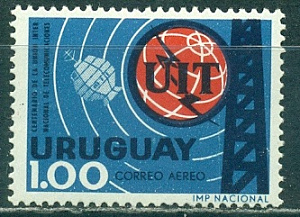 Уругвай, 1966, UIT, 1 марка